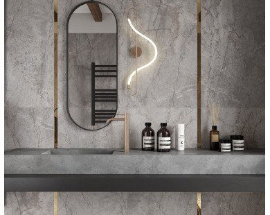 Carved river gray