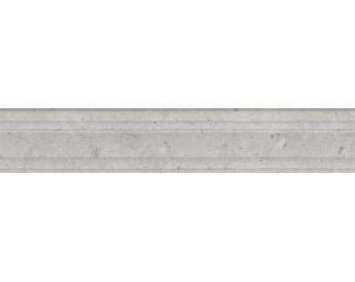 Риккарди Бордюр серый светлый матовый структура обрезной BLF010R 40x7,3