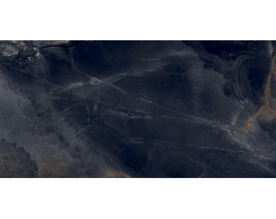 Interstellar Black Керамогранит чёрный 80х160 полированный