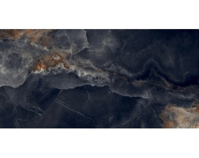 Interstellar Black Керамогранит чёрный 80х160 полированный