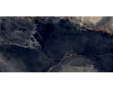 Interstellar Black Керамогранит чёрный 80х160 полированный