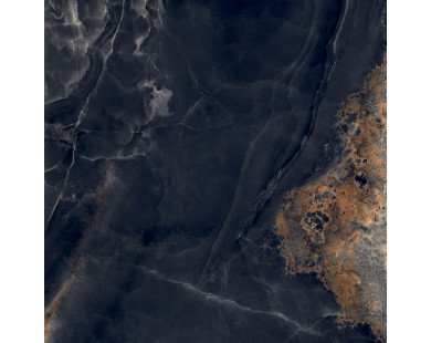 Interstellar Black Керамогранит чёрный 80х80 полированный