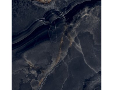 Interstellar Black Керамогранит чёрный 80х80 полированный