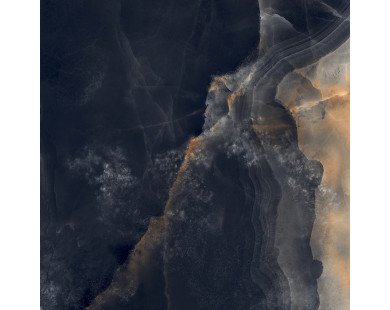 Interstellar Black Керамогранит чёрный 80х80 полированный