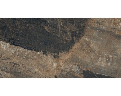 Lunar Marron Керамогранит коричневый 80х160 матовый+гл.чернила