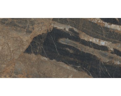 Lunar Marron Керамогранит коричневый 80х160 матовый+гл.чернила