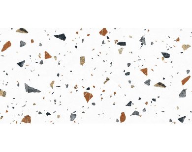 Terazzo Bianco Керамогранит цветной 60х120 матовый карвинг