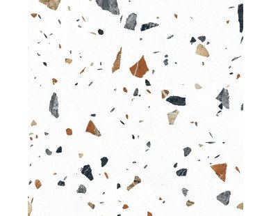 Terazzo Bianco Керамогранит цветной 60х60 матовый карвинг