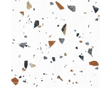 Terazzo Bianco Керамогранит цветной 60х60 матовый карвинг