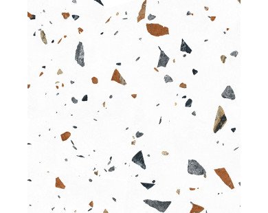 Terazzo Bianco Керамогранит цветной 60х60 матовый карвинг