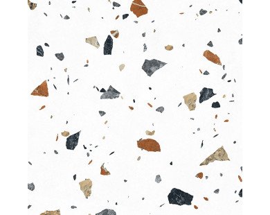 Terazzo Bianco Керамогранит цветной 60х60 матовый карвинг