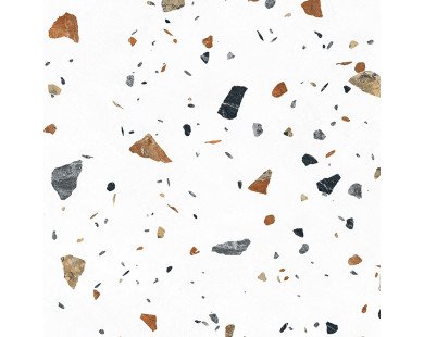 Terazzo Bianco Керамогранит цветной 60х60 матовый карвинг