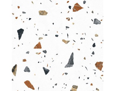 Terazzo Bianco Керамогранит цветной 60х60 матовый карвинг