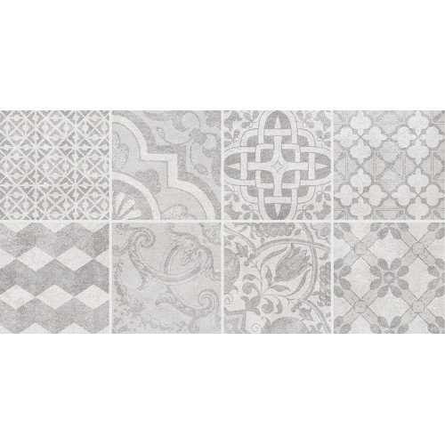 Bastion Декор с пропилами мозаика серый 08-03-06-453 20х40 Laparet