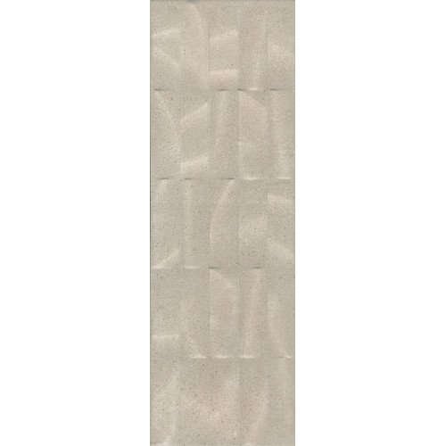 Безана Плитка настенная бежевая структура обрезной 12153R 25х75 Kerama Marazzi