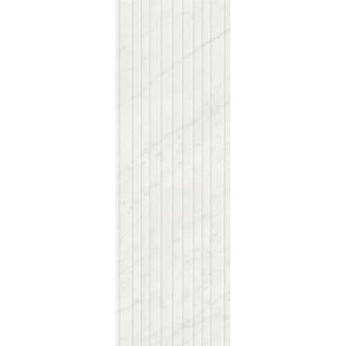 Борсари Плитка настенная белый структура обрезной 12102R 25х75