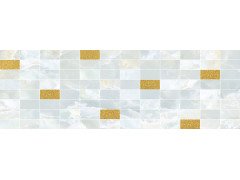 Eden Декор мозаичный светло-голубой золото MM60156 20х60 Laparet