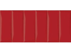 Evolution облицовочная плитка  рельеф кирпичи красный (EVG413) 20x44 Cersanit