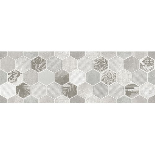 Гексацемент Декор светло-серый 1664-0197 20х60 LB-Ceramics