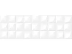Gradient облицовочная плитка  рельеф белый  (GRS052D) 19,8x59,8 Cersanit