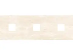 Петра Декор (с 3-мя вырезами 5,6х5,6) бежевый 20х60