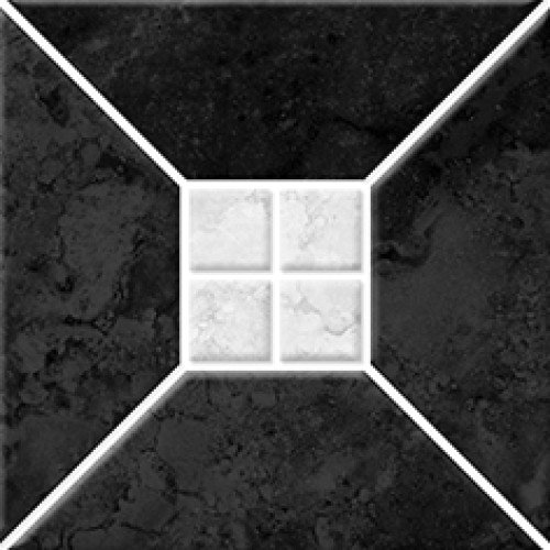 Риальто 1Т тип 2 Плитка настенная черная 20х20 Керамин