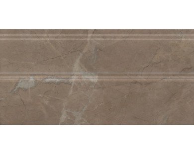 Серенада Плинтус бежевый тёмный глянцевый обрезной FMA032R 30x15