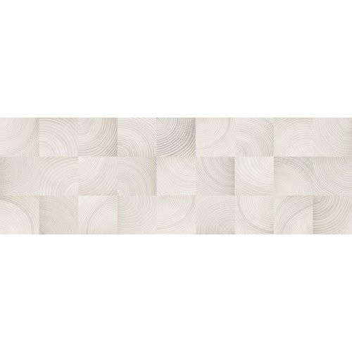 Шиен 7Д Плитка настенная декор белый, структура 25х75 Керамин
