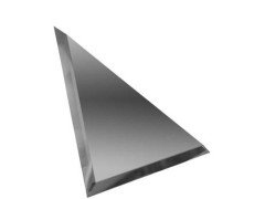 Треугольная зеркальная графитовая плитка с фацетом 10мм ТЗГ1-01 - 180х180 мм/10шт ДСТ