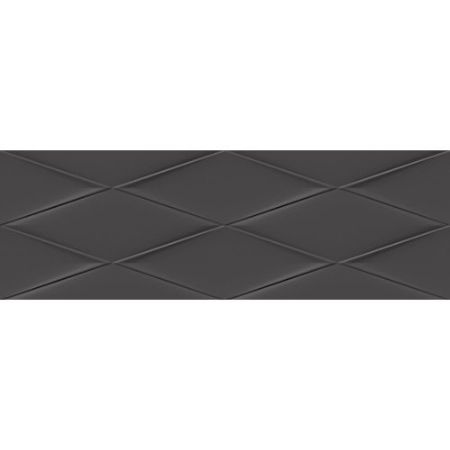 Vegas Плитка настенная рельеф темно-серый (VGU401) 25x75