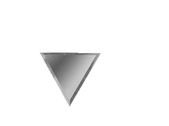 Зеркальная серебряная плитка ПОЛУРОМБ внутренний РЗС1-02(вн) 30х25,5