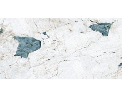 Crackstone Aqua Керамогранит бирюзовый 60х120 лаппатированный шайн