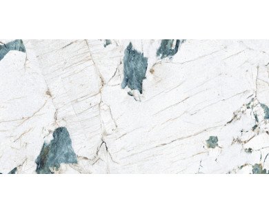 Crackstone Aqua Керамогранит бирюзовый 60х120 лаппатированный шайн