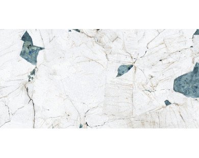 Crackstone Aqua Керамогранит бирюзовый 60х120 лаппатированный шайн