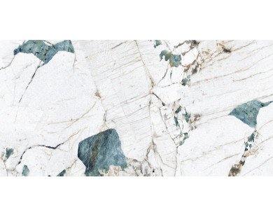 Crackstone Aqua Керамогранит бирюзовый 60х120 лаппатированный шайн