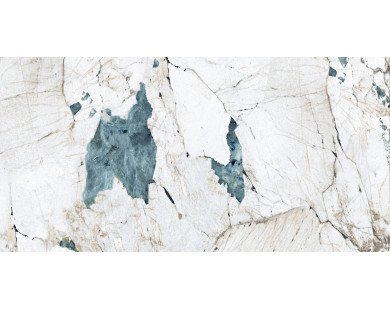 Crackstone Aqua Керамогранит бирюзовый 60х120 лаппатированный шайн