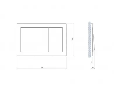 Кнопка ENTER для LINK PRO/VECTOR/LINK/HI-TEC пластик белый