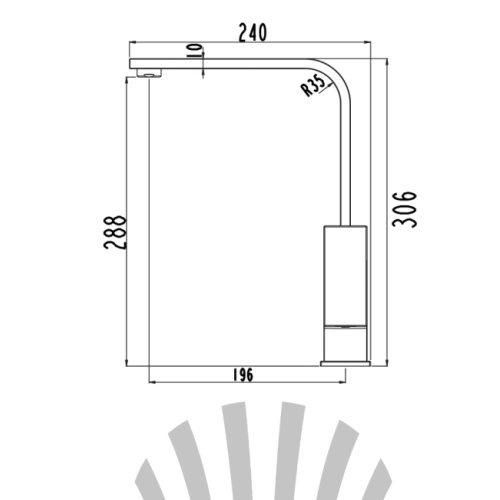 Смеситель для кухни LAPARET GEO N3064202LPT