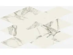 Charme Deluxe Arabescato White Mosaico Diamond Lux 28x48 Италон