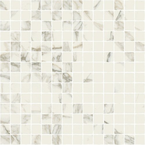 Charme Deluxe Arabescato White Mosaico Split Cer 30x30 Италон