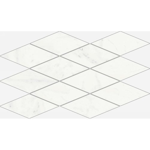 Charme Deluxe Bianco Michelangelo Mosaico Diamond Lux 28x48 Италон