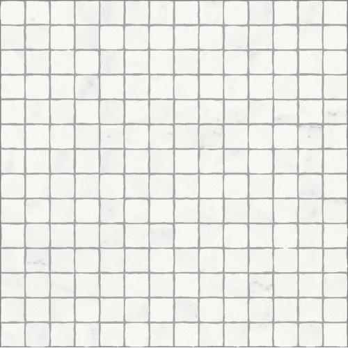 Charme Deluxe Bianco Michelangelo Mosaico Split Cer 30x30 Италон