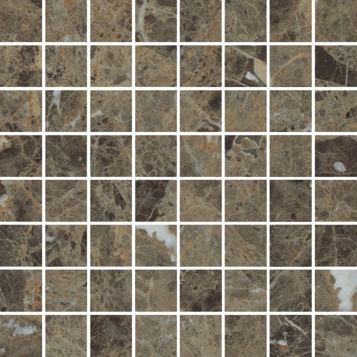 Charme Deluxe Emperador Dark Mosaico Lux 29.2x29.2 Италон