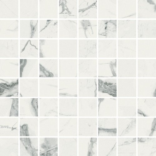 Charme Deluxe Invisible White Mosaico Lux 29.2x29.2 Италон