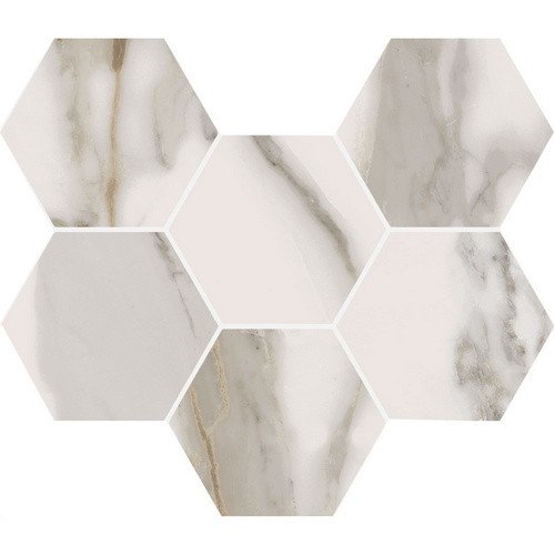 Charme Evo Calacatta Mosaico Hexagon Cer 25x29 Италон