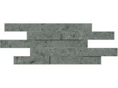 Genesis Saturn Grey 3d Mosaico Brick Nat 28х78 Италон