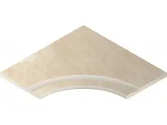 Materia Magnesio Bordo Nat 60x60 Svasato Ang.Round 30 Италон