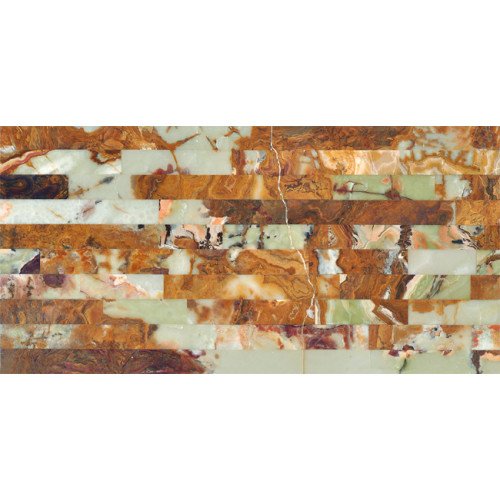 01 Matrix Tile Green Puzzel Onyx 30x60