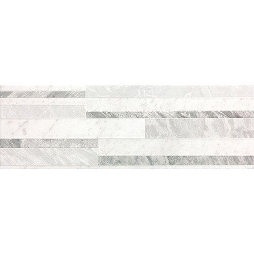 Roma Diamond Deco White Brillante 25x75