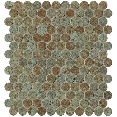 Sheer Deco Rust Round Mosaico 29.5x32.5 FAP Ceramiche
